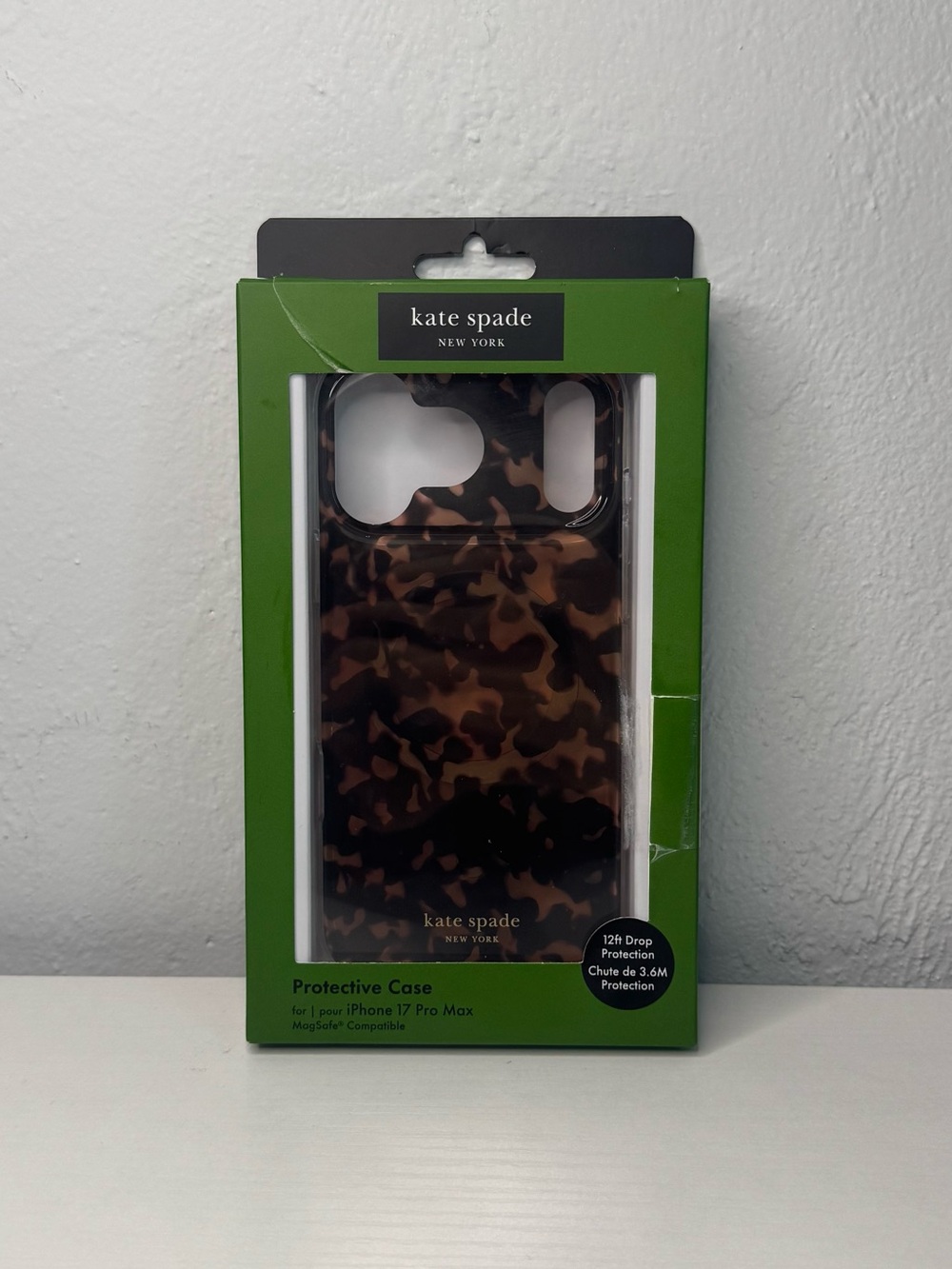 kate spade New York Brown Tortoiseshell Protective iPhone Case